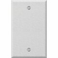 Amerelle 1-Gang Standard Stamped Steel Blank Wall Plate, White Wrinkle C982BW